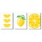 Big Dot of Happiness So Fresh - Lemon - Citrus Lemonade Kitchen Wall Art, Nursery Decor and Restaurant Decorations - 7.5 x 10 inches - Set of 3 Prints